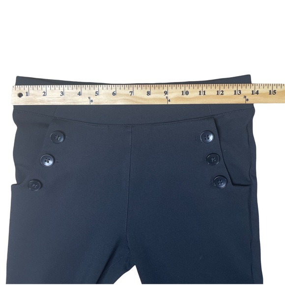 BETABRAND Dress Pant Yoga Pants Bootcut 6 Button Style Black Women's Petite S - Picture 5 of 9